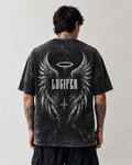 Dark Angel Oversized Acid Wash Tee