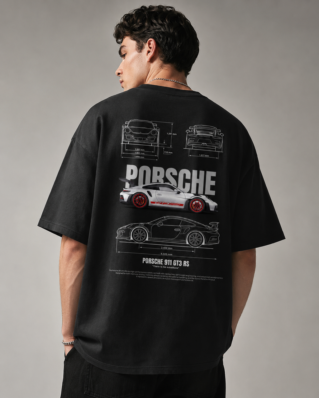 Unisex Oversized Porsche Tee